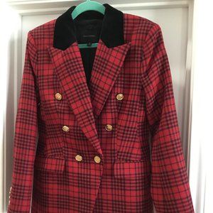 Banana Republic Plaid Captains Blazer
